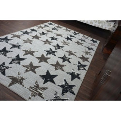 Dywan LISBOA 27219/975 Gwiazdy Gwiazdki Brąz 200x290cm Dywan LISBOA 27219/975 Gwiazdy Gwiazdki Brąz 200x290cm