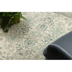 Dywan SOHO 477.01.LA119 wełniany OSTA - Ornament, rozeta naturalny beż / zielony  200x300cm