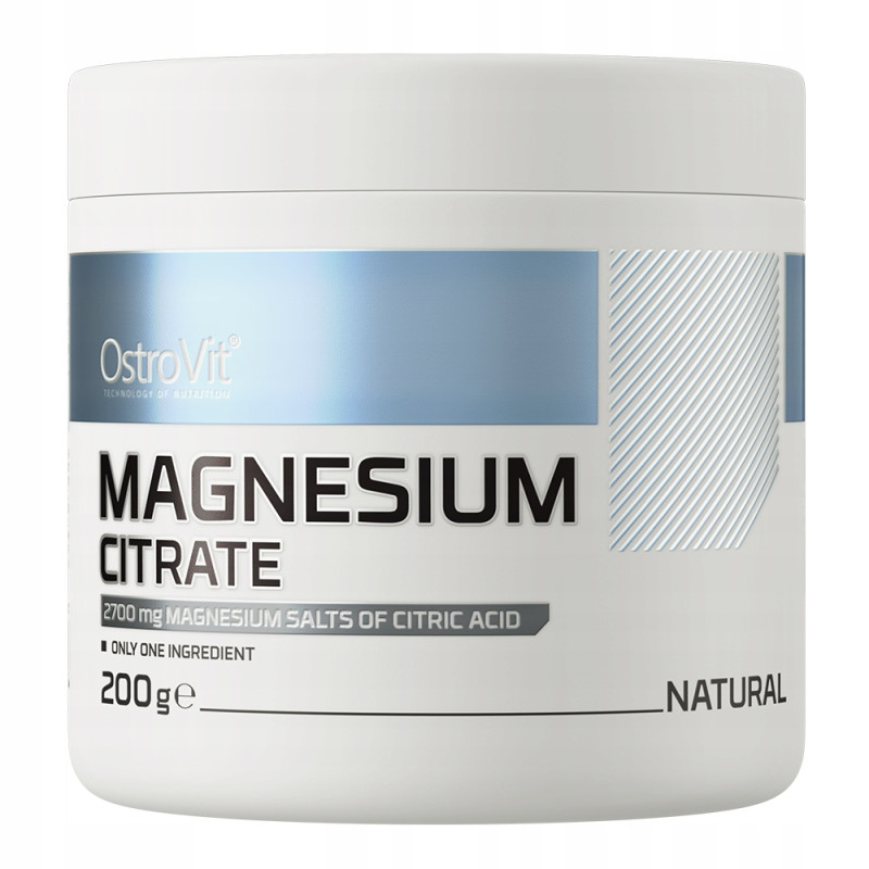 OstroVit Magnesium Citrate 200g CYTRYNIAN MAGNEZU CZYSTY magnez w proszku