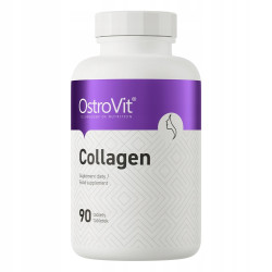 OstroVit Collagen 90 tabs MOCNE KOŚCI STAWY MOCNY KOLAGEN Wołowy 3000 mg