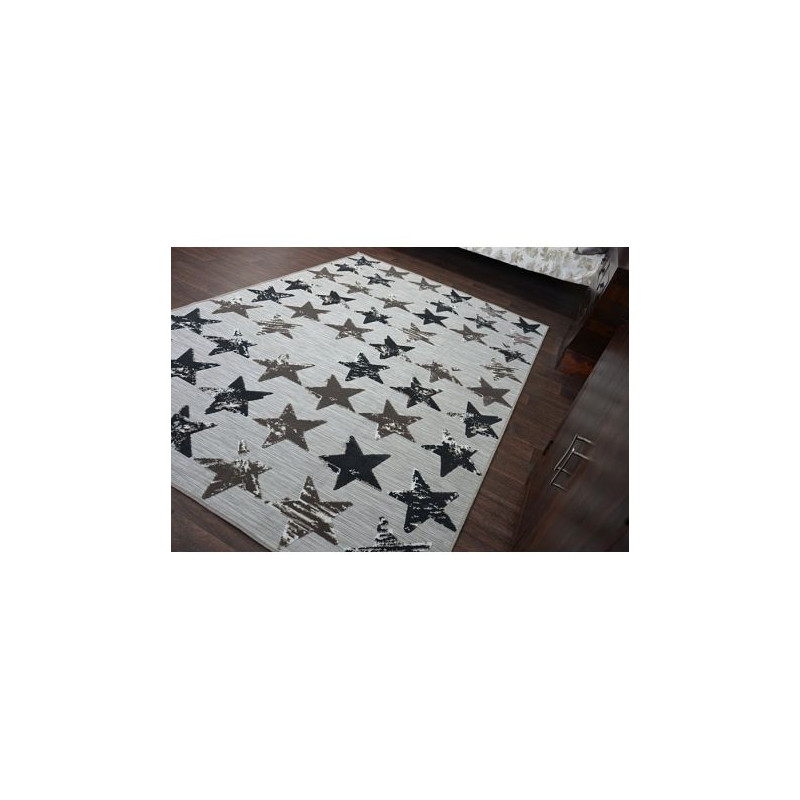 Dywan LISBOA 27219/975 Gwiazdy Gwiazdki Brąz 80x150cm Dywan LISBOA 27219/975 Gwiazdy Gwiazdki Brąz 80x150cm