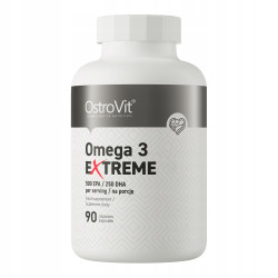 OstroVit Omega 3 Extreme KWASY TŁUSZCZOWE EPA DHA Olej Rybi 1000 mg 90kap