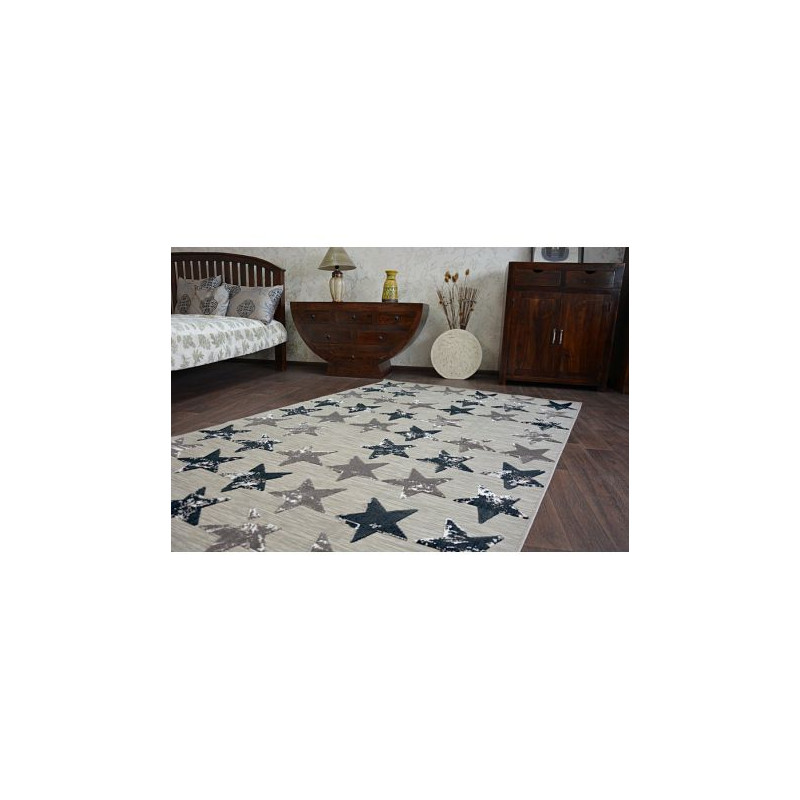Dywan LISBOA 27219/975 Gwiazdy Gwiazdki Brąz 80x150cm Dywan LISBOA 27219/975 Gwiazdy Gwiazdki Brąz 80x150cm