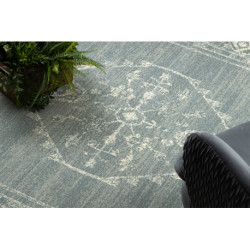 Dywan ABBY 486.10.LA500 wełniany OSTA - Ornament, ramka klasyczny niebieski / beż 200x300cm