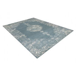 Dywan ABBY 486.24.LA500 wełniany OSTA - Ornament, ramka klasyczny niebieski / beż 200x300cm