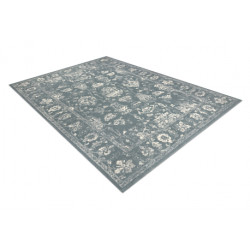 Dywan ABBY 486.25.LA500 wełniany OSTA - Ornament, ramka klasyczny niebieski / beż 200x300cm