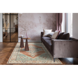 Dywan SOHO 477.10.LA000 wełniany OSTA - Ornament, rozeta naturalny terakota / zielony 200x300cm Dywan SOHO 477.10.LA000 wełniany OSTA - Ornament, rozeta naturalny terakota / zielony 200x300cm