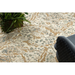 Dywan SOHO 477.04.LA113 wełniany OSTA - Ornament, ramka naturalny beż / brązowy  200x300cm