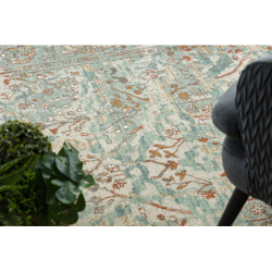 Dywan SOHO 477.04.LA400 wełniany OSTA - Ornament, ramka naturalny zielony / beż 200x300cm