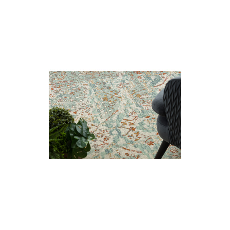 Dywan SOHO 477.04.LA400 wełniany OSTA - Ornament, ramka naturalny zielony / beż 200x300cm