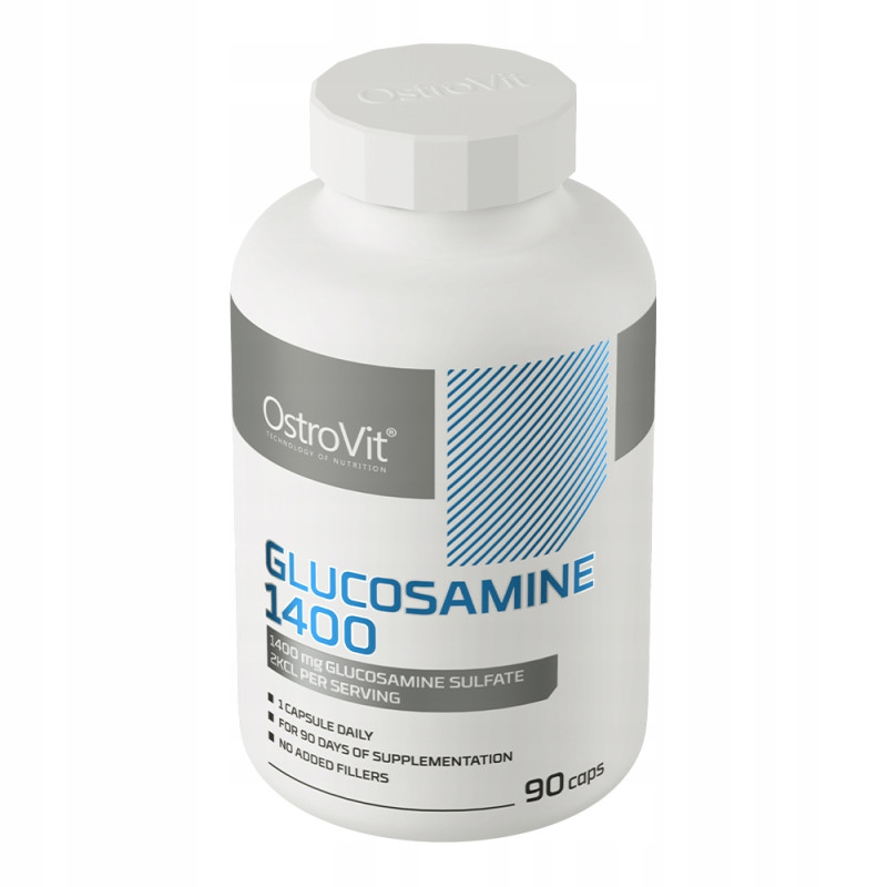 OstroVit Glukozamina 1400 mg SIARCZAN GLUKOZAMINY 2KCL 90 kaps OstroVit Glukozamina 1400 mg SIARCZAN GLUKOZAMINY 2KCL 90 kaps