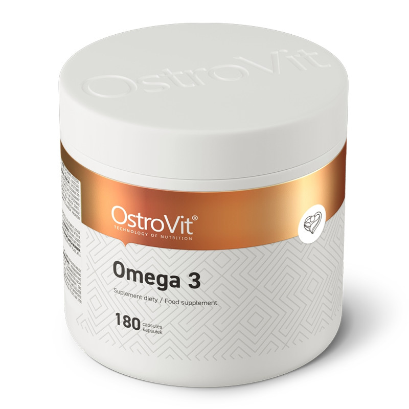 OstroVit Omega 3 KWASY TŁUSZCZOWE EPA DHA Olej Rybi 1000 mg 180kap