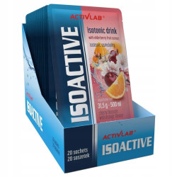 ACTIVLAB ISOACTIV 20x 31,5g IZOTONIK NAWODNIENIE kwiat wiśni z pomarańczą