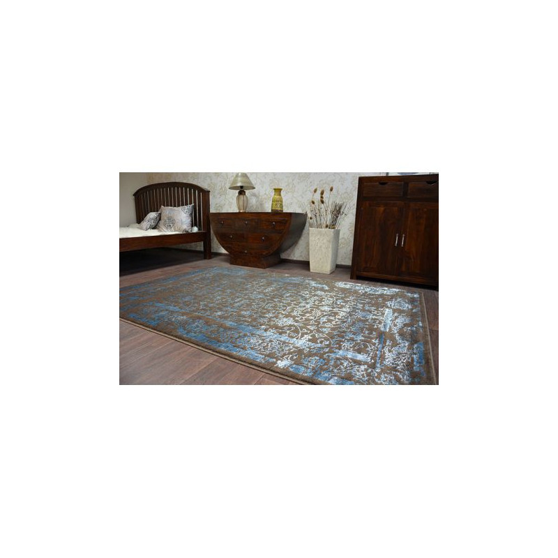 Dywan AKRYL MANYAS 0920 Brown/Blue 80x150cm Dywan AKRYL MANYAS 0920 Brown/Blue 80x150cm