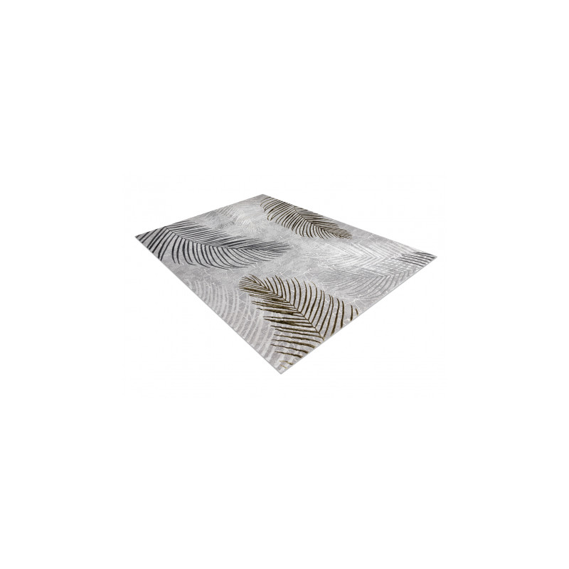 Dywan ALLURE 8752 Liście Palmy - Strukturalny, stylowy, glamour szary / złoty 180x270cm Dywan ALLURE 8752 Liście Palmy - Strukturalny, stylowy, glamour szary / złoty 180x270cm