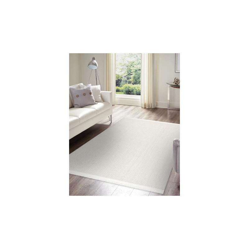 Dywan NANO FH92A Jednolity, pętelkowy, płasko tkany biały - 2 GATUNEK 140x190cm Dywan NANO FH92A Jednolity, pętelkowy, płasko tkany biały - 2 GATUNEK 140x190cm