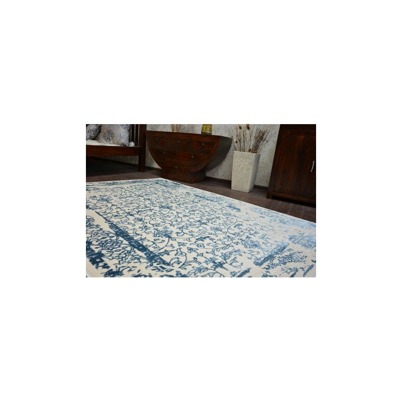 Dywan AKRYL MANYAS 0920 Ivory/Blue 80x150cm Dywan AKRYL MANYAS 0920 Ivory/Blue 80x150cm