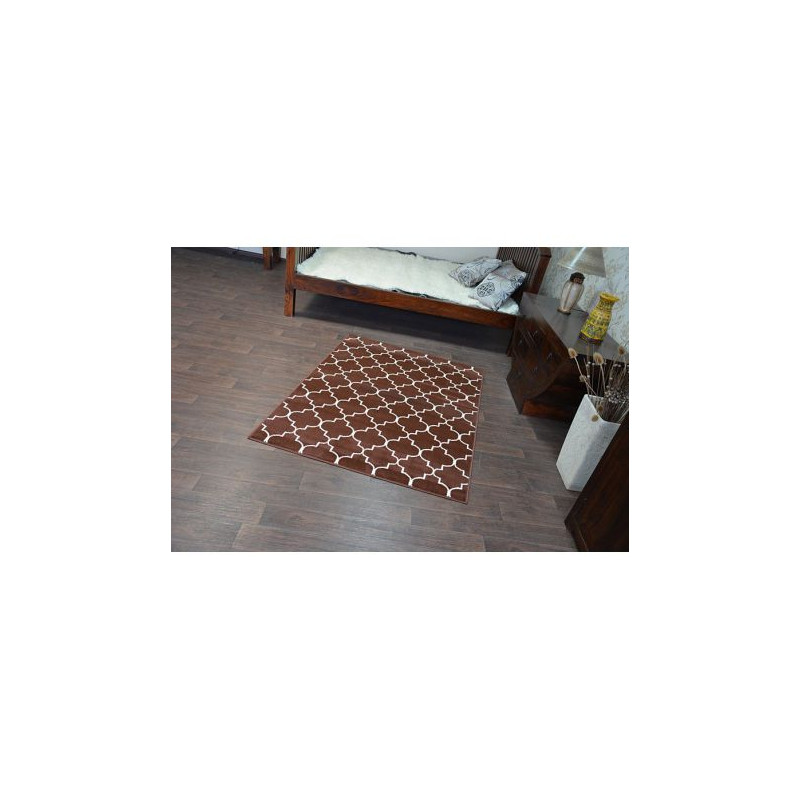 Dywan BCF BASE 3770 KONICZYNA brąz TRELLIS 185x270cm Dywan BCF BASE 3770 KONICZYNA brąz TRELLIS 185x270cm