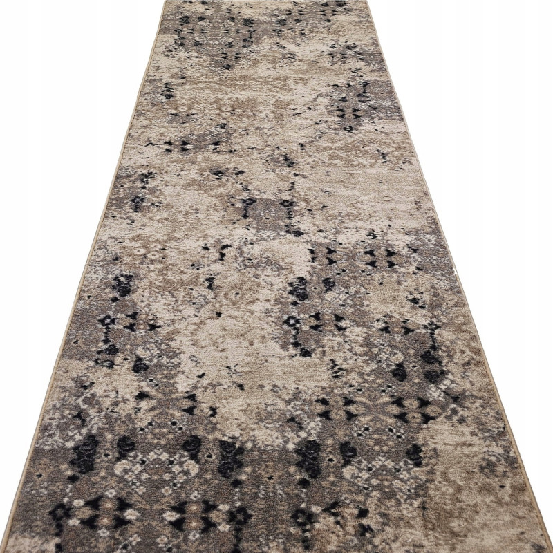 CHODNIK ANTYPOŚLIZGOWY 80cm SUPER MIĘKKI VINTAGE NOWOCZESNY beżowo szary CHODNIK ANTYPOŚLIZGOWY 80cm SUPER MIĘKKI VINTAGE NOWOCZESNY beżowo szary