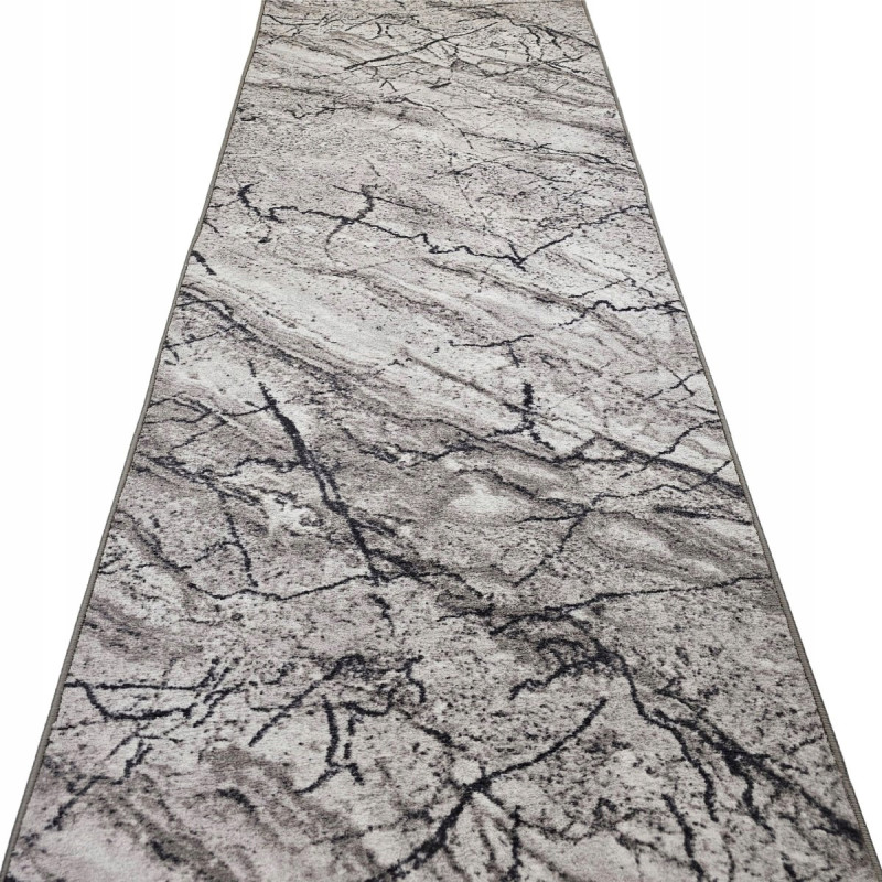 CHODNIK ANTYPOŚLIZGOWY 67cm SUPER MIĘKKI MARBLE NOWOCZESNY MARMUR szary