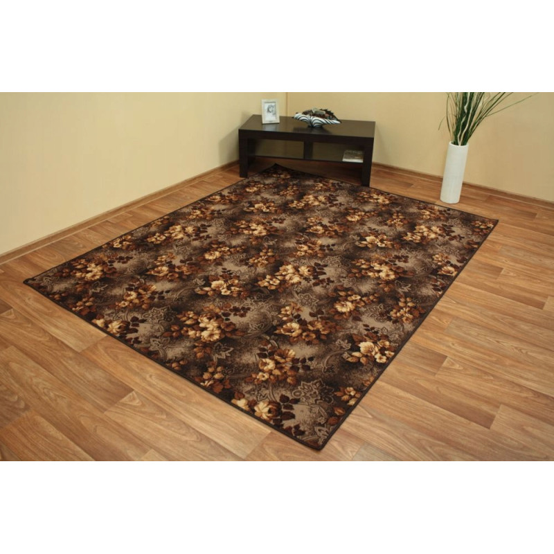 DYWAN DO SALONU DRUK WILSTAR 44 BRĄZ NA FILCU NA WYMIAR OBSZYTY 200x250cm