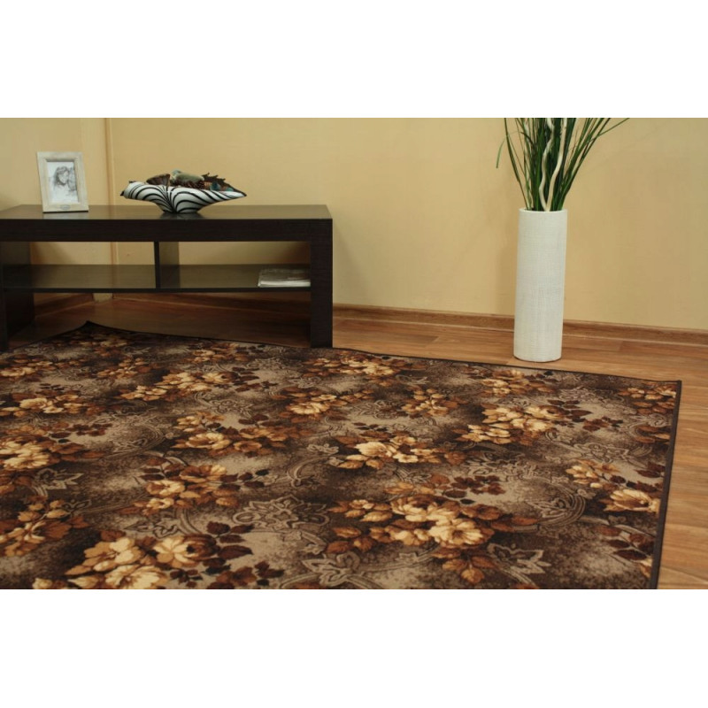 DYWAN DO SALONU DRUK WILSTAR 44 BRĄZ NA FILCU NA WYMIAR OBSZYTY 200x250cm