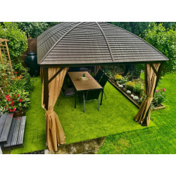 SZTUCZNA TRAWA ZIELONA DENSE 4m ULTRA GĘSTA 20mm BALKON TARAS OGRÓD