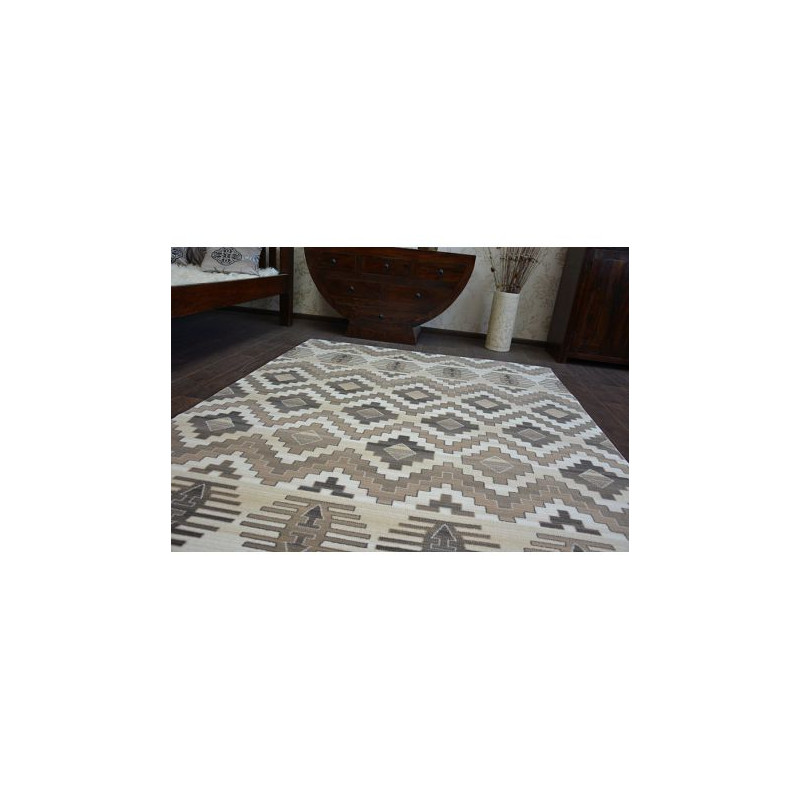 Dywan ARGENT - W4809 Romby Beżowy 160x220cm Dywan ARGENT - W4809 Romby Beżowy 160x220cm