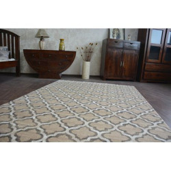 Dywan ARGENT - W4030 Koniczyna Marokańska Trellis Beżowy 160x220cm Dywan ARGENT - W4030 Koniczyna Marokańska Trellis Beżowy 160x220cm
