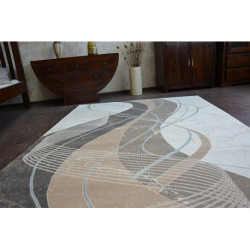 Dywan ARGENT - W4807 Fale Krem / Brąz 133x190cm Dywan ARGENT - W4807 Fale Krem / Brąz 133x190cm