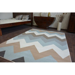 Dywan ARGENT - W4936 Zygzak Niebieski 133x190cm Dywan ARGENT - W4936 Zygzak Niebieski 133x190cm