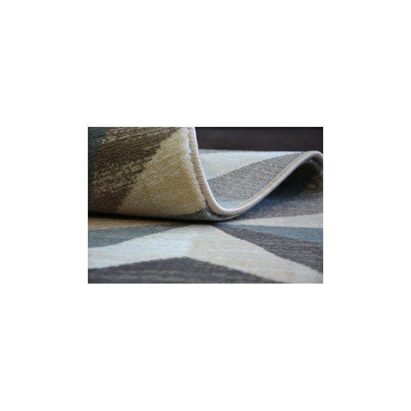 Dywan ARGENT - W6096 Trójkąty Beżowy / Niebieski 160x220cm Dywan ARGENT - W6096 Trójkąty Beżowy / Niebieski 160x220cm