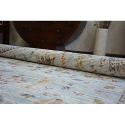Dywan ARGENT - W7039 Kwiaty Niebieski / Krem 133x190cm