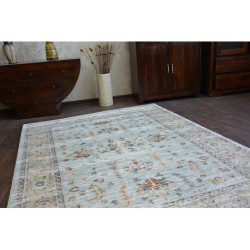 Dywan ARGENT - W7039 Kwiaty Niebieski / Krem 133x190cm Dywan ARGENT - W7039 Kwiaty Niebieski / Krem 133x190cm