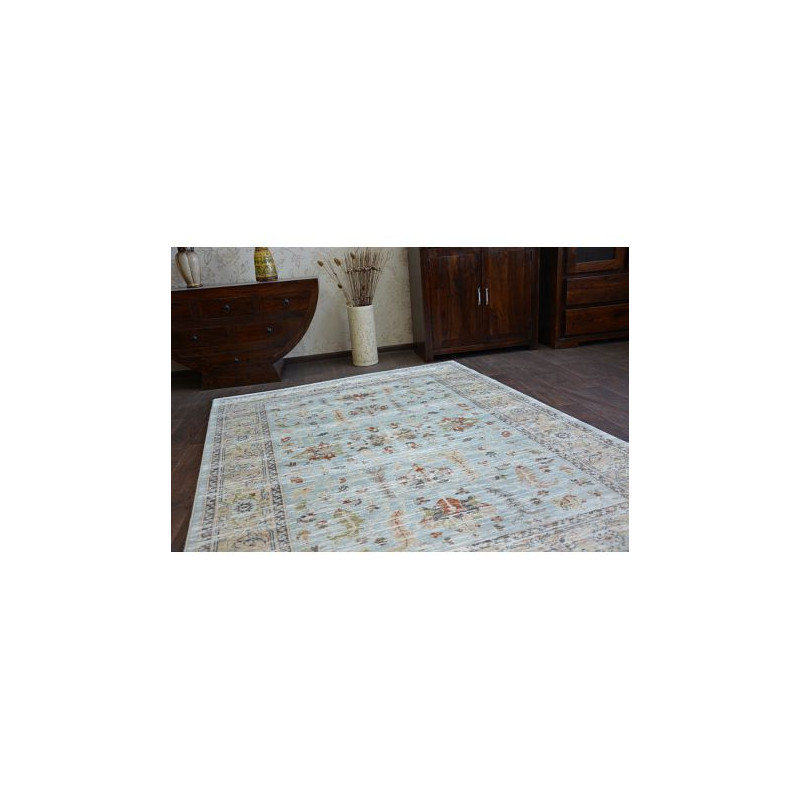 Dywan ARGENT - W7039 Kwiaty Niebieski / Krem 133x190cm Dywan ARGENT - W7039 Kwiaty Niebieski / Krem 133x190cm