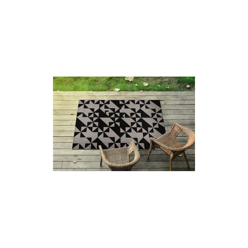 DYWAN SZNURKOWY SIZAL FLOORLUX 20489 silver / black TRÓJKĄTY 60x110cm DYWAN SZNURKOWY SIZAL FLOORLUX 20489 silver / black TRÓJKĄTY 60x110cm