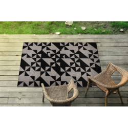 DYWAN SZNURKOWY SIZAL FLOORLUX 20489 silver / black TRÓJKĄTY 200x290cm DYWAN SZNURKOWY SIZAL FLOORLUX 20489 silver / black TRÓJKĄTY 200x290cm