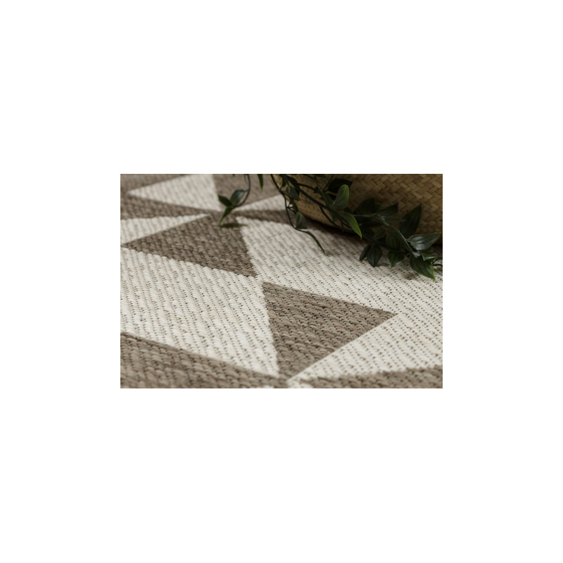 DYWAN SZNURKOWY SIZAL FLOORLUX 20489 champagne / taupe TRÓJKĄTY 60x110cm DYWAN SZNURKOWY SIZAL FLOORLUX 20489 champagne / taupe TRÓJKĄTY 60x110cm