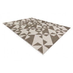 DYWAN SZNURKOWY SIZAL FLOORLUX 20489 champagne / taupe TRÓJKĄTY 240x330cm