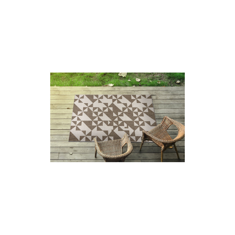 DYWAN SZNURKOWY SIZAL FLOORLUX 20489 champagne / taupe TRÓJKĄTY 240x330cm DYWAN SZNURKOWY SIZAL FLOORLUX 20489 champagne / taupe TRÓJKĄTY 240x330cm