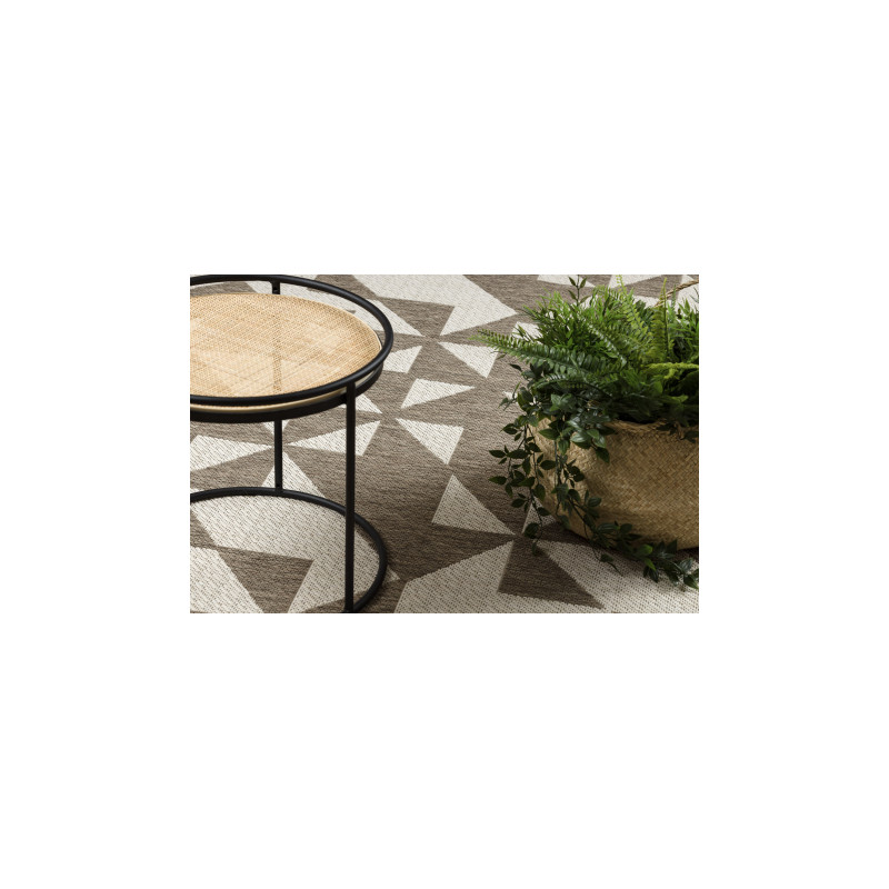 DYWAN SZNURKOWY SIZAL FLOORLUX 20489 champagne / taupe TRÓJKĄTY 240x330cm DYWAN SZNURKOWY SIZAL FLOORLUX 20489 champagne / taupe TRÓJKĄTY 240x330cm