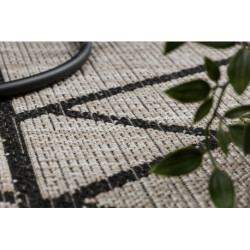 DYWAN SZNURKOWY SIZAL FLOORLUX 20508 silver / black TRÓJKĄTY 80x150cm DYWAN SZNURKOWY SIZAL FLOORLUX 20508 silver / black TRÓJKĄTY 80x150cm