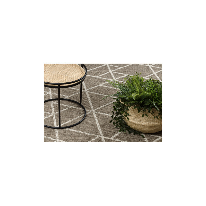 DYWAN SZNURKOWY SIZAL FLOORLUX 20508 taupe / champagne TRÓJKĄTY 140x200cm DYWAN SZNURKOWY SIZAL FLOORLUX 20508 taupe / champagne TRÓJKĄTY 140x200cm