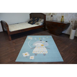 Dywan PASTEL 18403/032 - MYSZKA niebieski 120x170cm