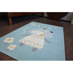 Dywan PASTEL 18403/032 - MYSZKA niebieski 120x170cm Dywan PASTEL 18403/032 - MYSZKA niebieski 120x170cm