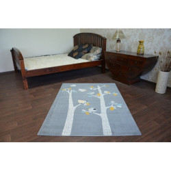 Dywan PASTEL 18405/072 - PTASZKI szary 120x170cm