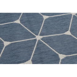 Dywan SZNURKOWY SIZAL FLAT 48721/591 KOSTKI 3D niebieski 80x150cm Dywan SZNURKOWY SIZAL FLAT 48721/591 KOSTKI 3D niebieski 80x150cm