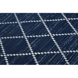 Dywan SZNURKOWY SIZAL COLOR 47268/309 Romby Kwadraty Niebieski 200x290cm