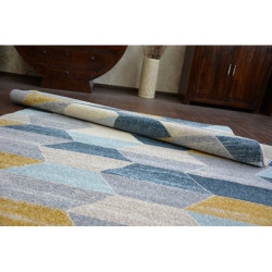 Dywan NORDIC HEKSAGON szary/niebieski G4596 240x330cm