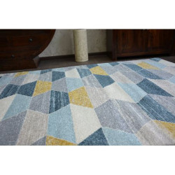 Dywan NORDIC HEKSAGON szary/niebieski G4596 240x330cm Dywan NORDIC HEKSAGON szary/niebieski G4596 240x330cm